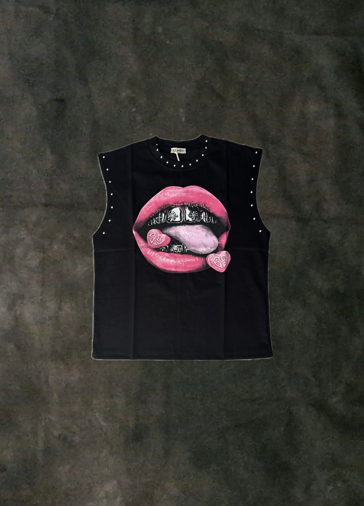 Canotta Glitter Lips