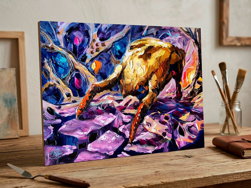 Half-Life Head Crab on Xen in Rich Oil Paint Textures