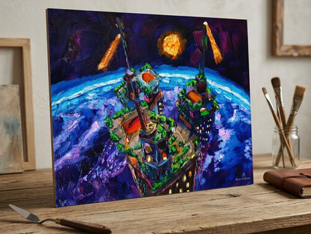 DM-Morpheus Reimagined: A Nostalgic Unreal Tournament 1999 Oil Painting