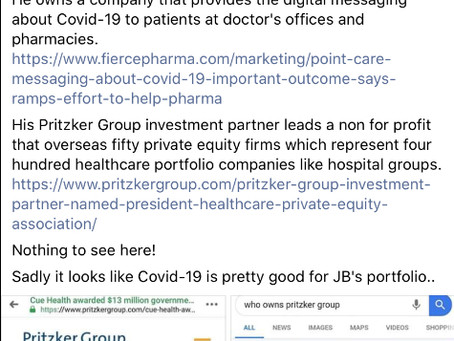 Illinois: Governor Pritzker backed companies profiting off of COVID-19
