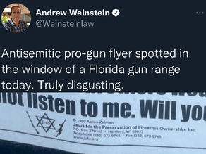 DNC brass says the org Jews For Preservation of Firearm Ownership is “antisemitic”