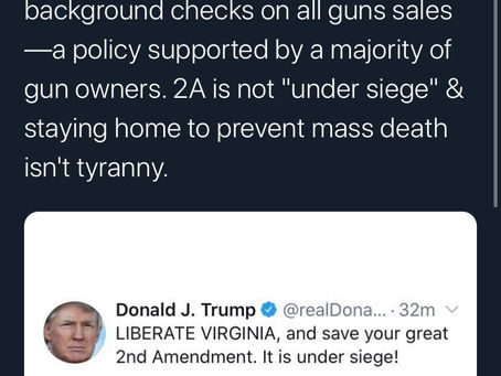 Everytown calling Trump out on his comments about Virginia