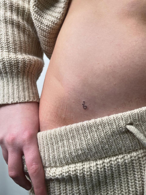 small tattoo on female hip