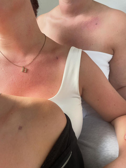 freckle tattoos on women