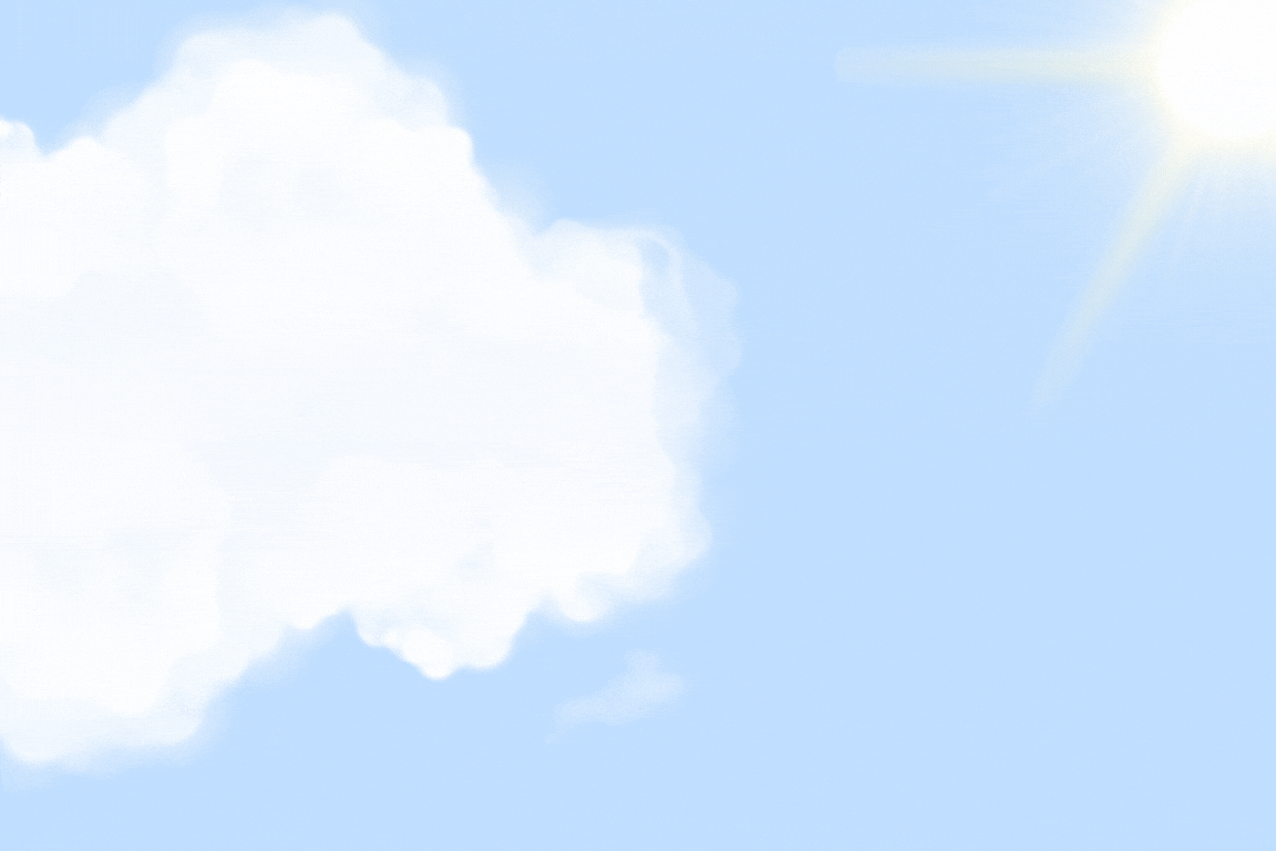 a cloud floating across the sky