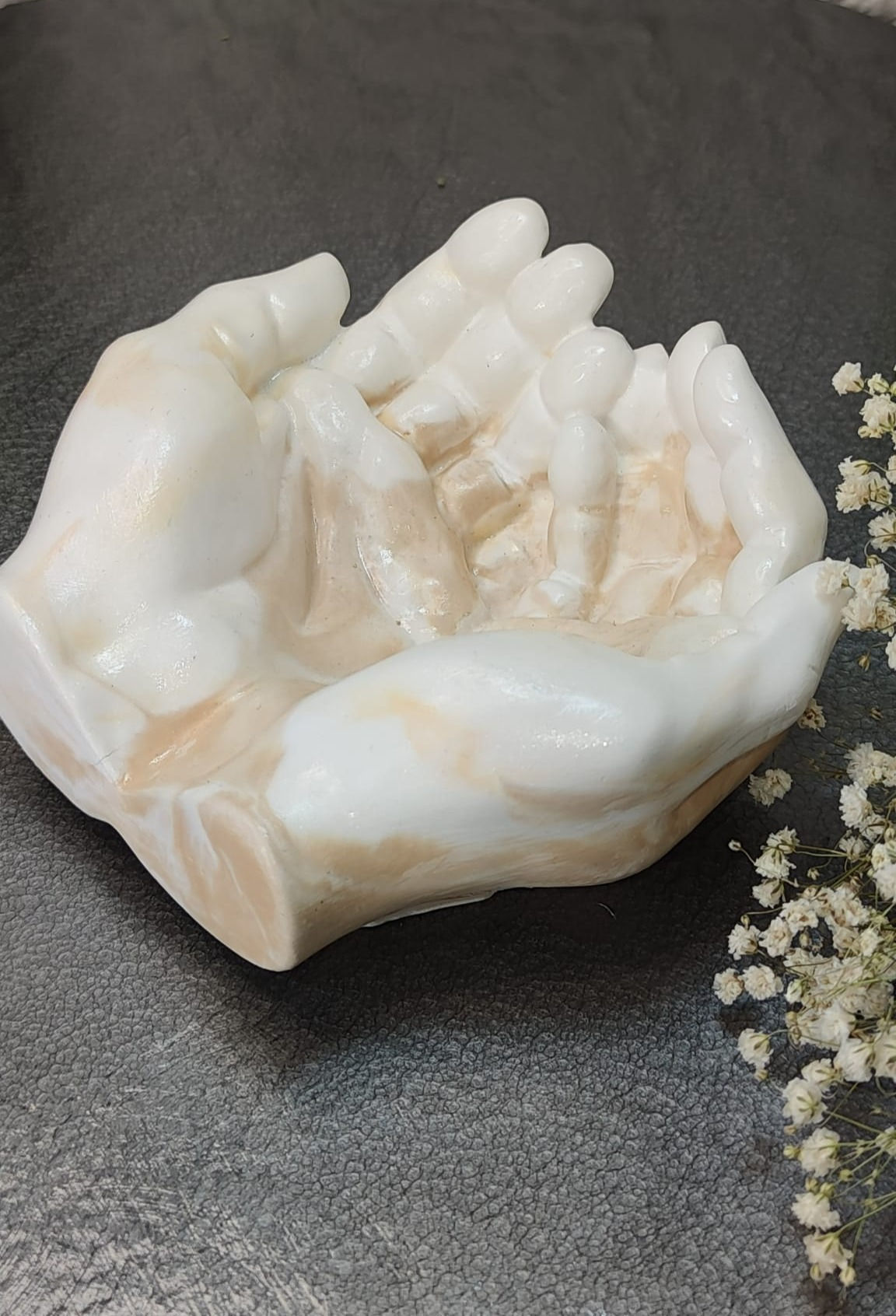 Deko aus Gips | Gefaltete Hände