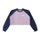 Thumbnail: Raw-Hem Color-Block Raglan Crop Sweatshirt