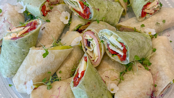 Plateau wraps variés (poulet, jambon & végé)