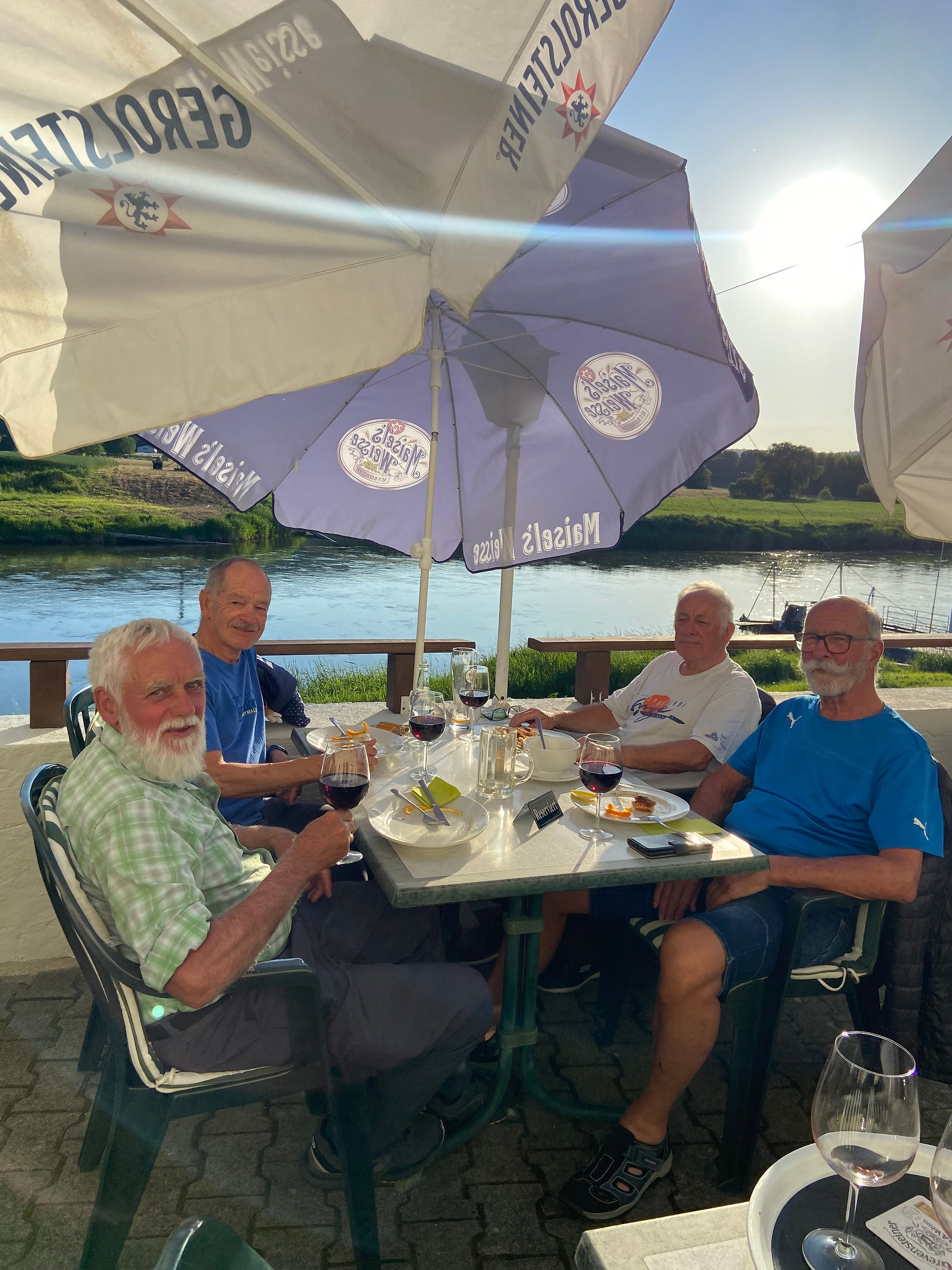 Nachtessen an der Weser