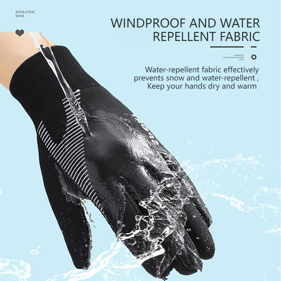 Thumbnail: GTUBIKE 1 Pair Kids Winter Warm Sports Gloves - Cold Weather Water-Resistant