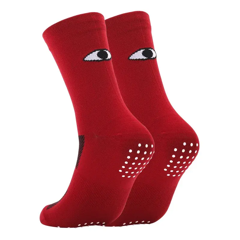 Red unisex cycling sports socks