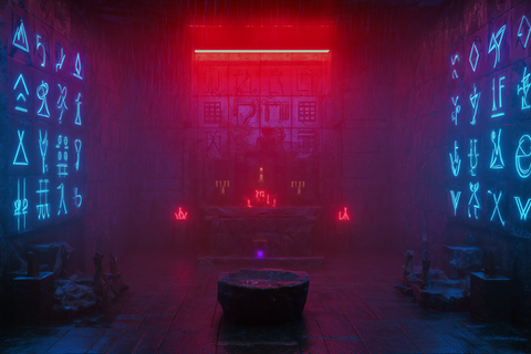 Rune Room, Glowing Room, Atmosphere