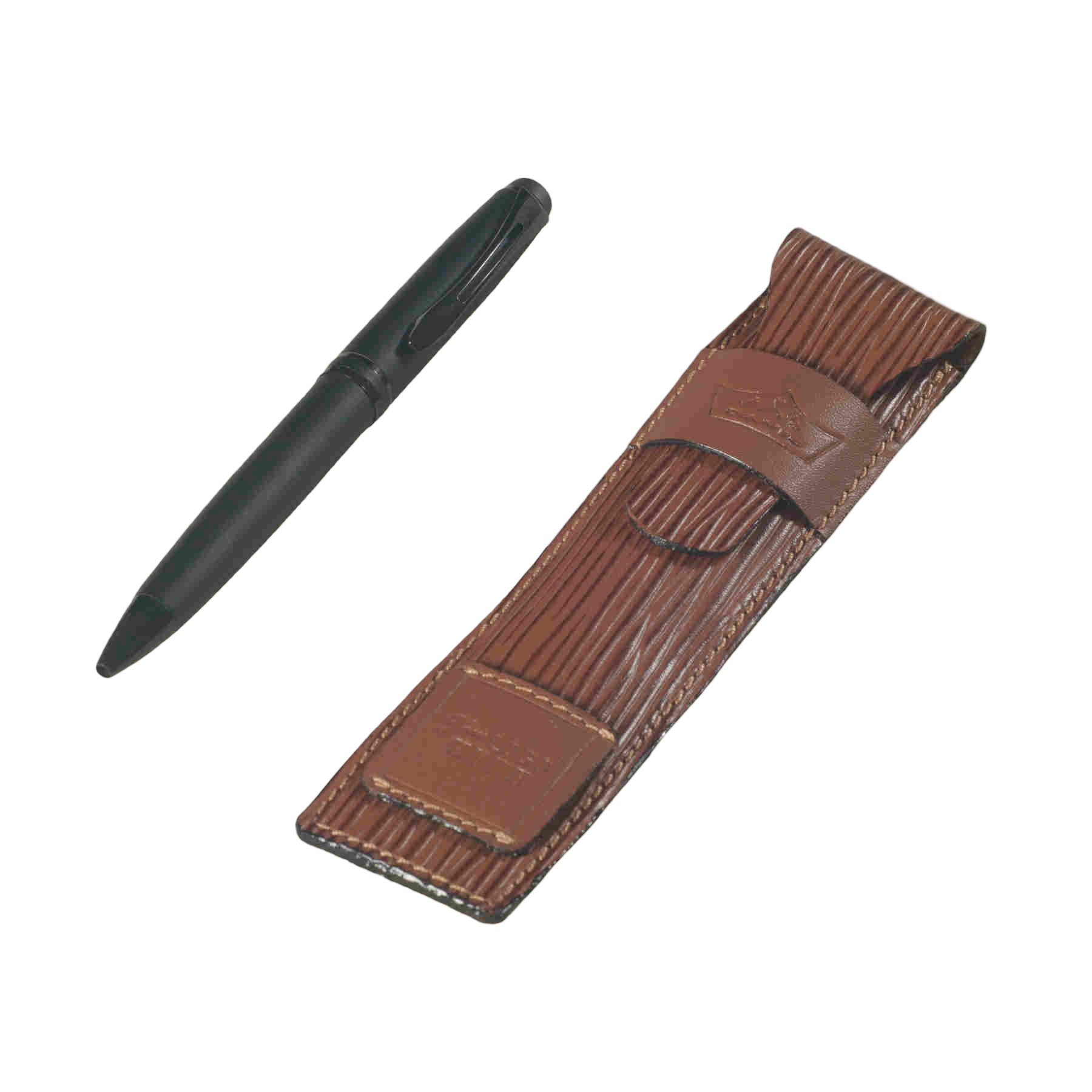 leather pen case-LPC-101-SP-V1-brown 