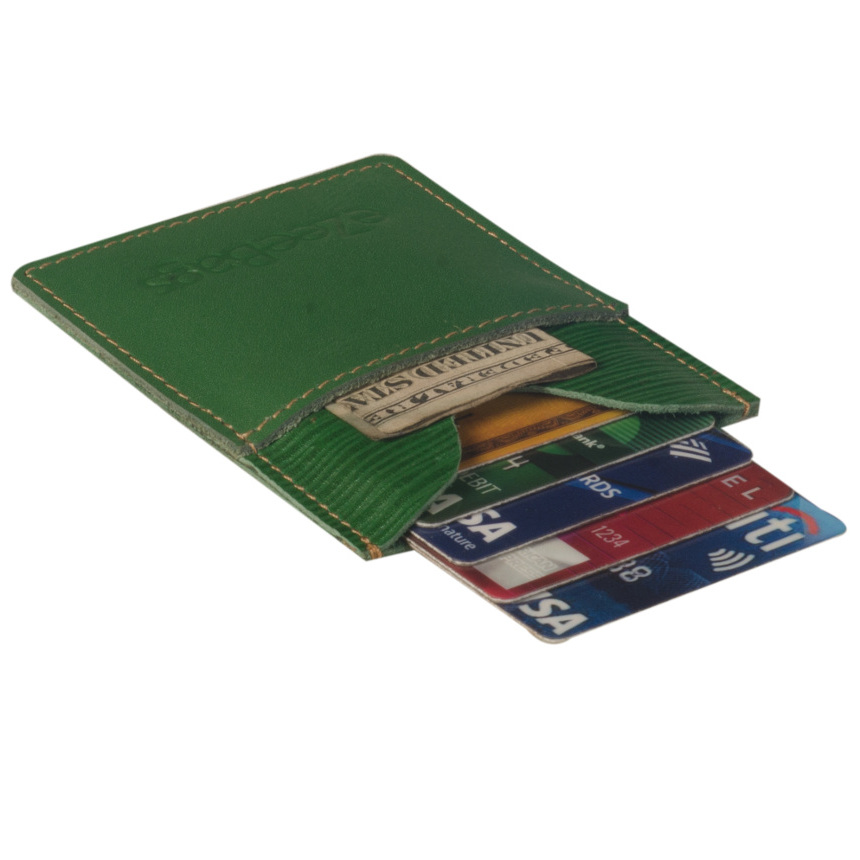 leather compact wallet-LCW-076-V1-green