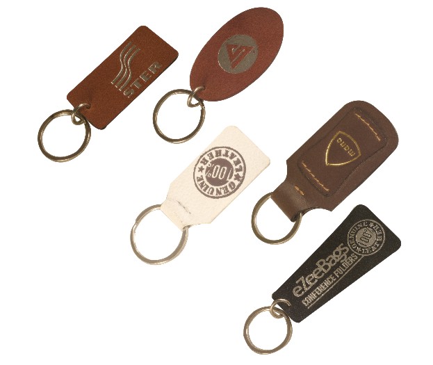 leather key tags