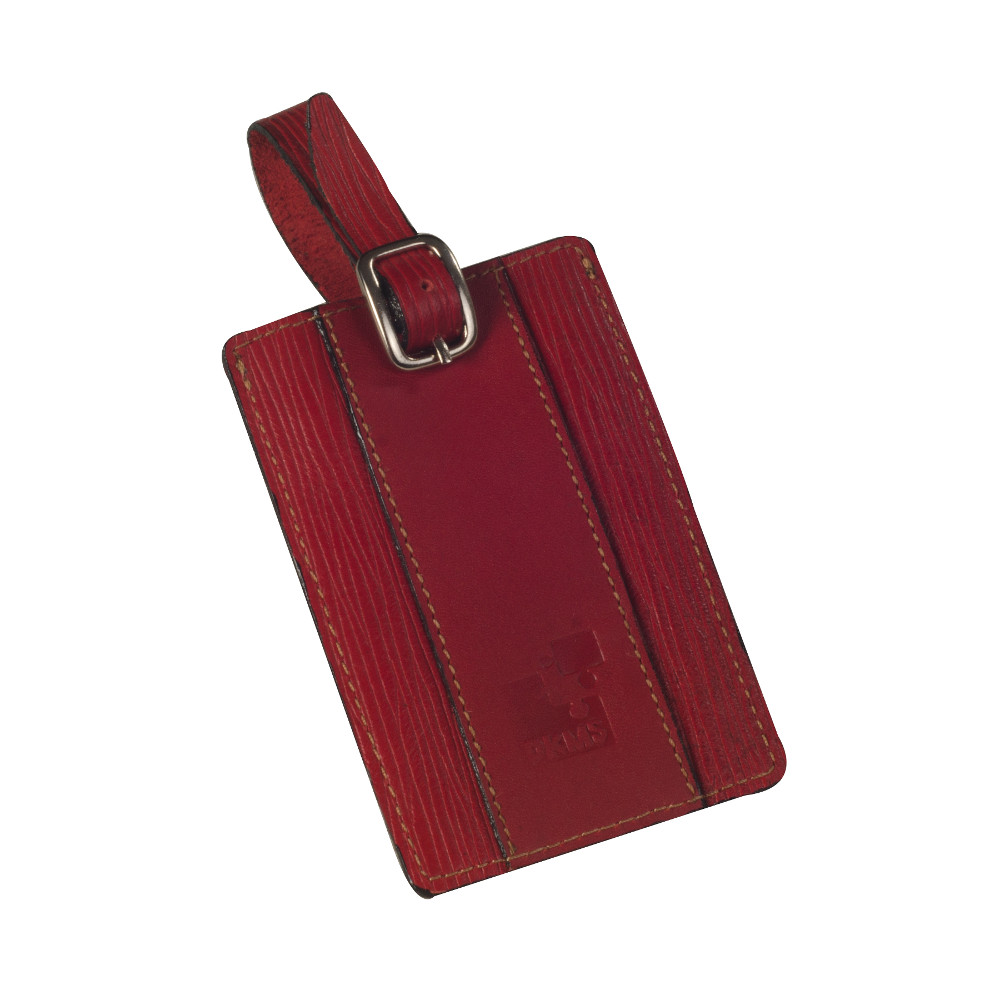 leather luggage tags-LLT-007-V1-red