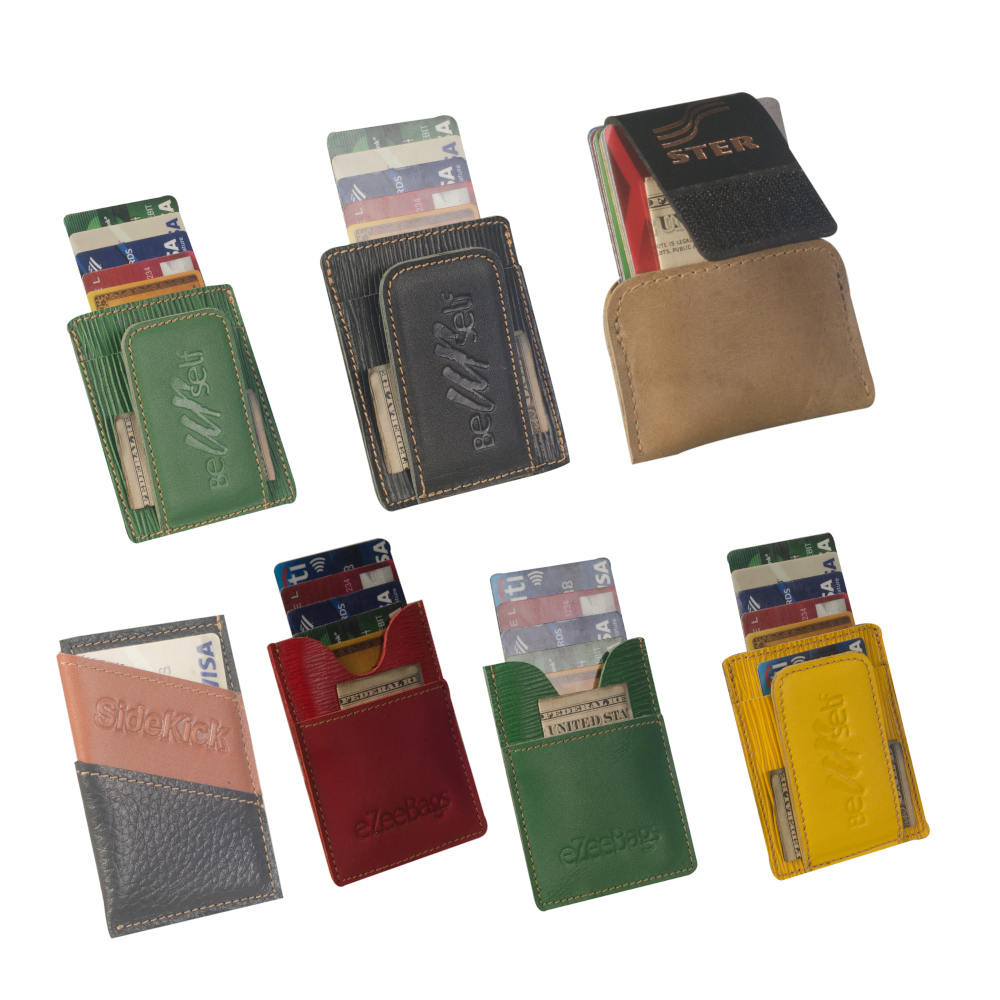 leather compact wallet