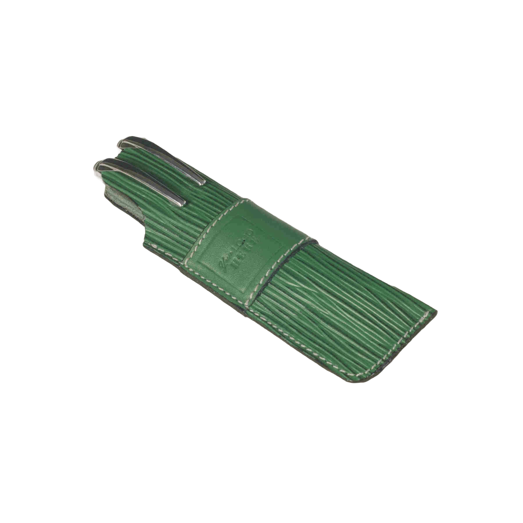 leather pen case-LPC-126-SP-V1-green