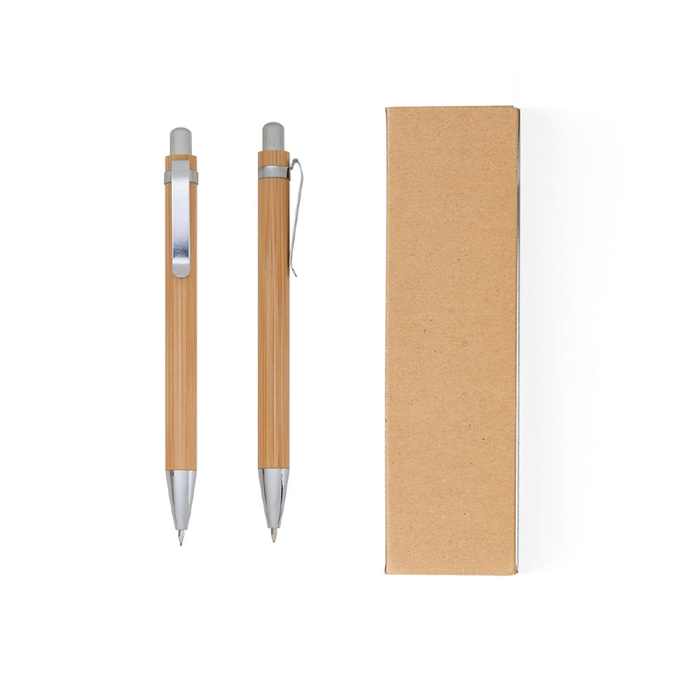 Miniatura: Kit Ecológico Caneta e Lapiseira Bambu