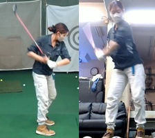 初めてのゴルフ クラブの影響 硬いシャフト~軽いヘッド