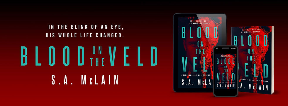 Blood on the Veld paperback cover by  author S.A Mclain