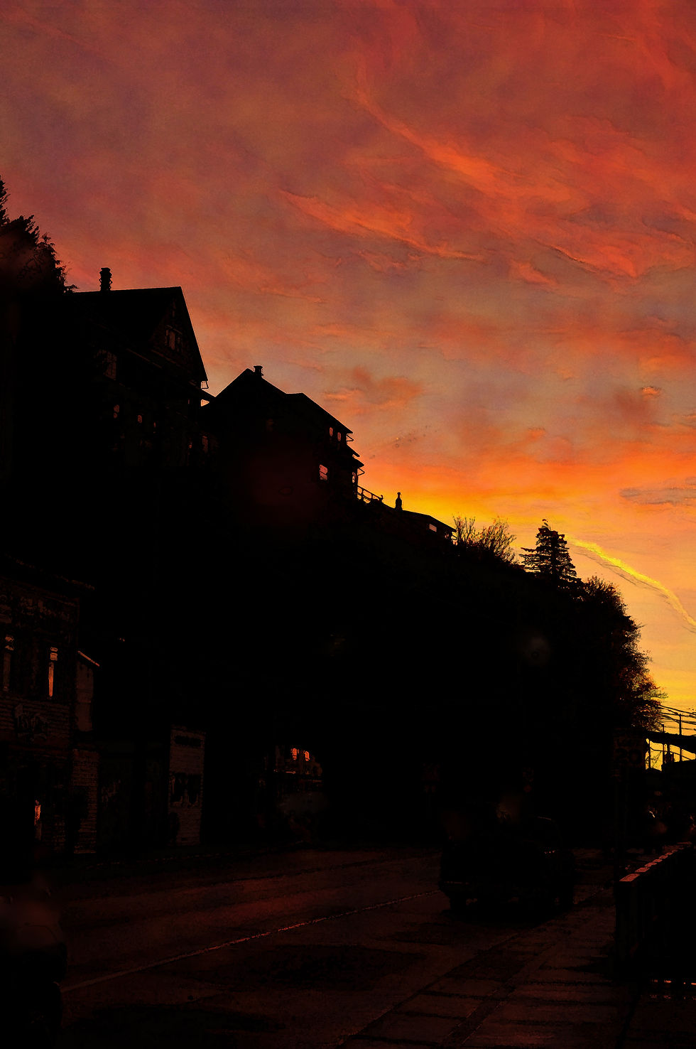 Sunrise over Nob Hill