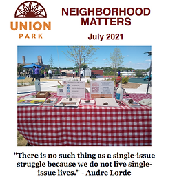 July Neighborhood Matters Newsletter