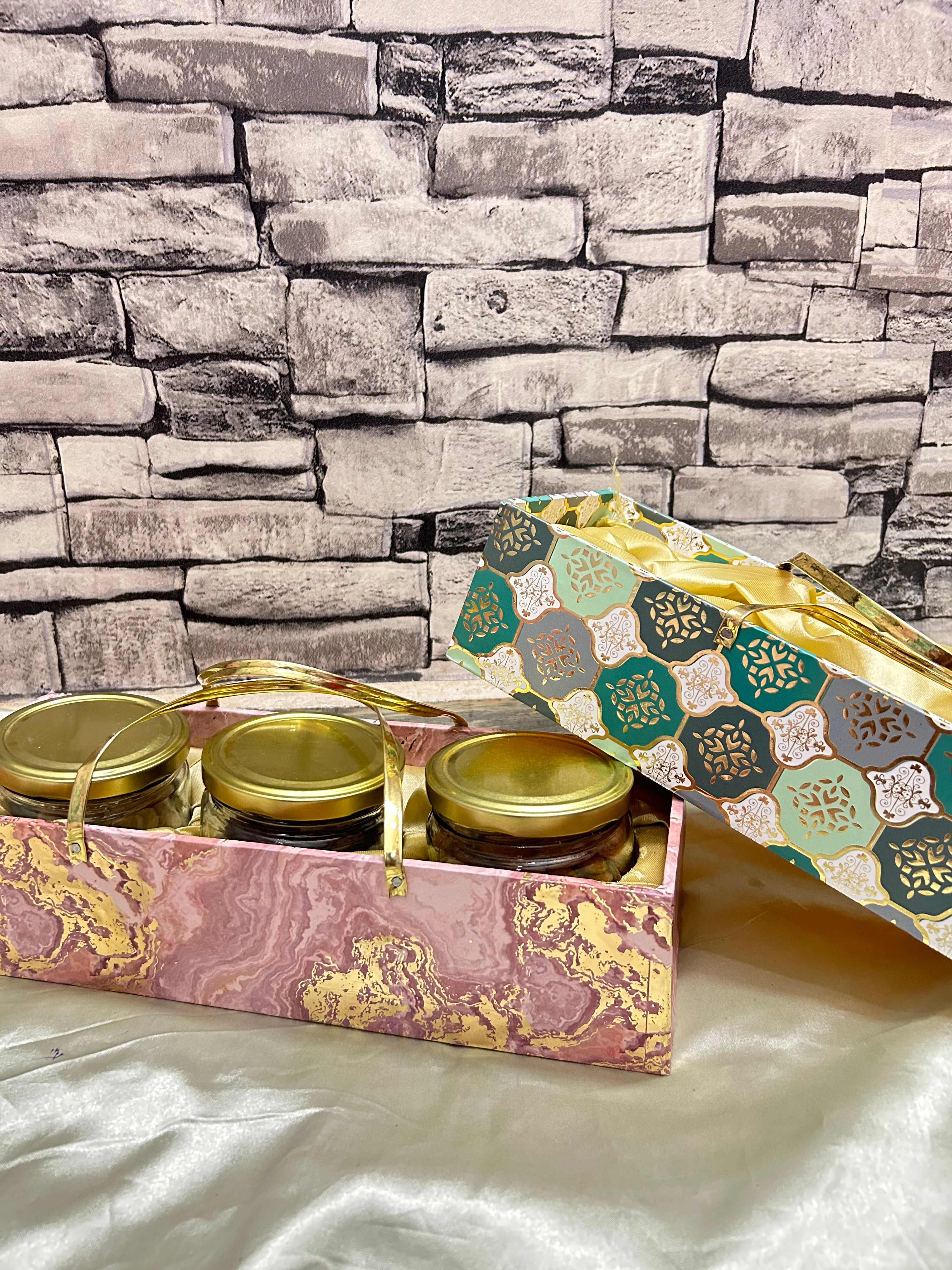 Decorative 3 Jar Holder Trays