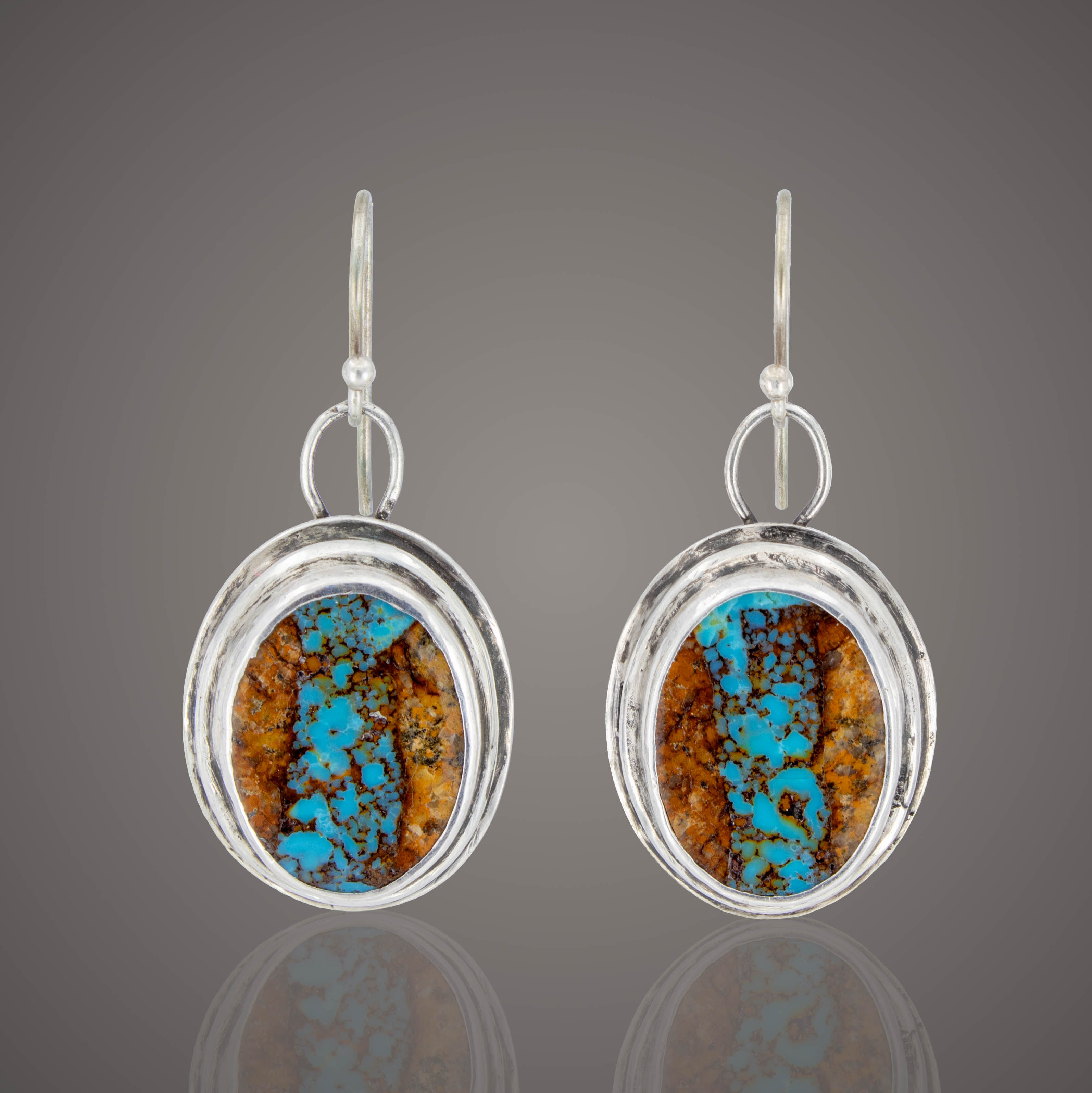 Kingman turquoise set in sterling silver
