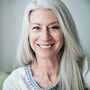 Smiling Mature Woman with Gray Hair