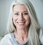 Smiling Mature Woman with Gray Hair
