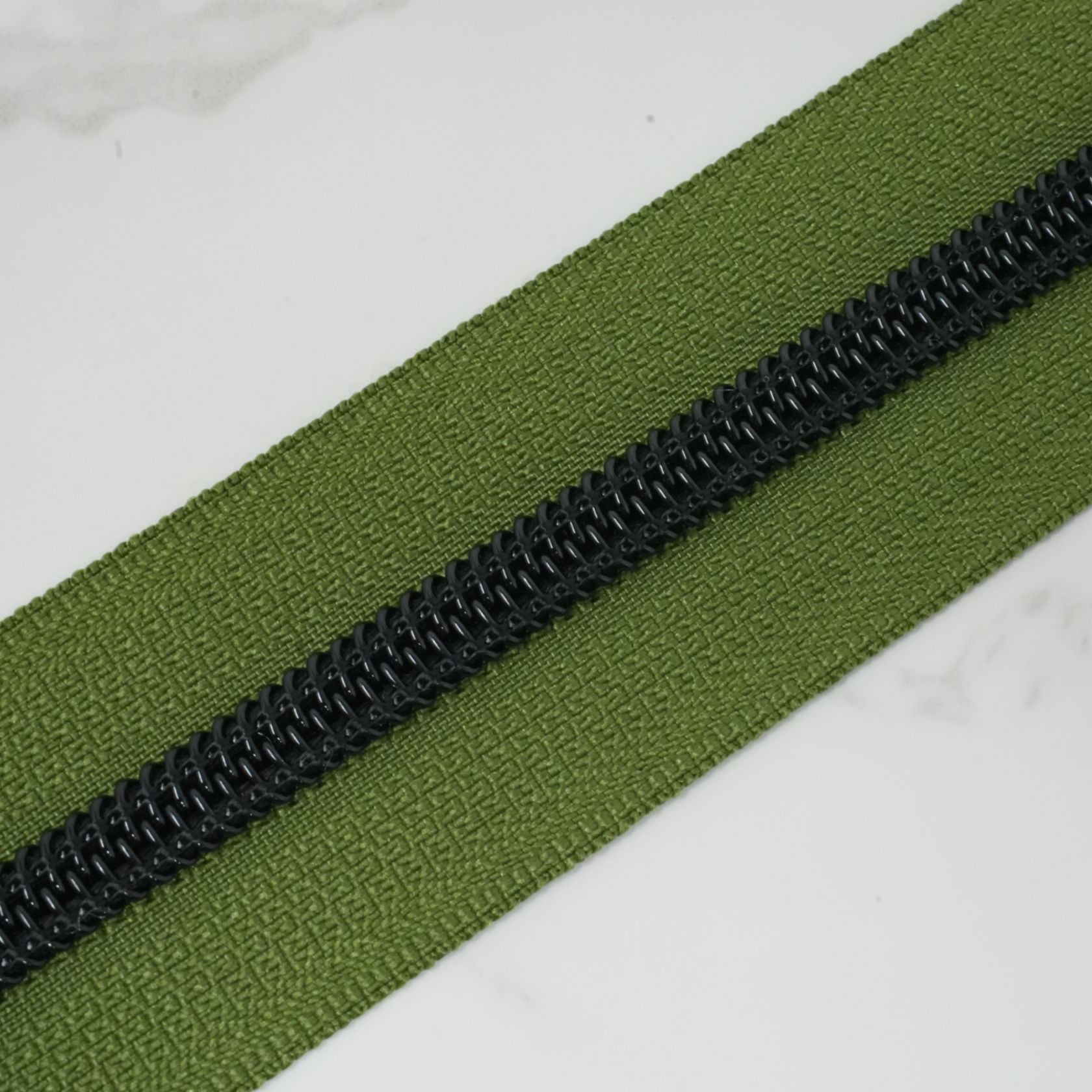 #5 Zipper Tape - COUNTRY MEADOW with Black Nylon Coils