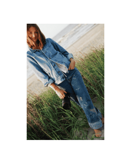 Rotating gif of images of grace in a studio, at the beach and holding her camera gear