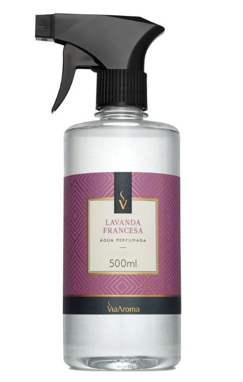 Água Perfumada Lavanda Francesa Via Aroma - 500ml