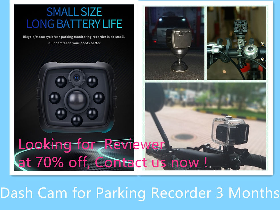 Миниатюра: EsiCam Dash Cam for Car Motorcycle Bike Parking Mode Monitoring PIR Motion Detec
