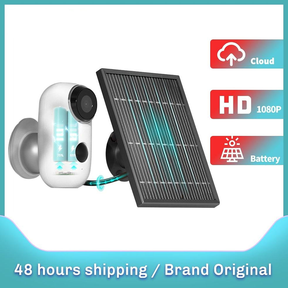 Thumbnail: Solar Camera Wifi Wireless 1080P Night Vision Battery Rechargeable Waterproof