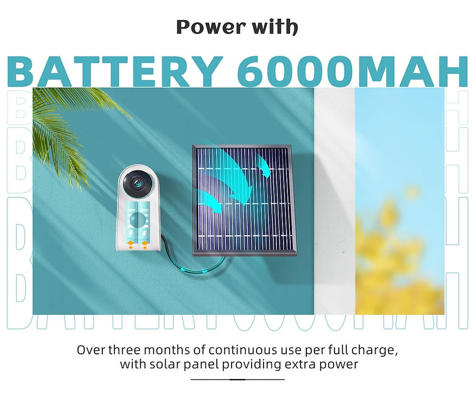 Миниатюра: Solar Cam 1080P Security Camera Outdoor Wireless Night Vision - HMDC3MQ