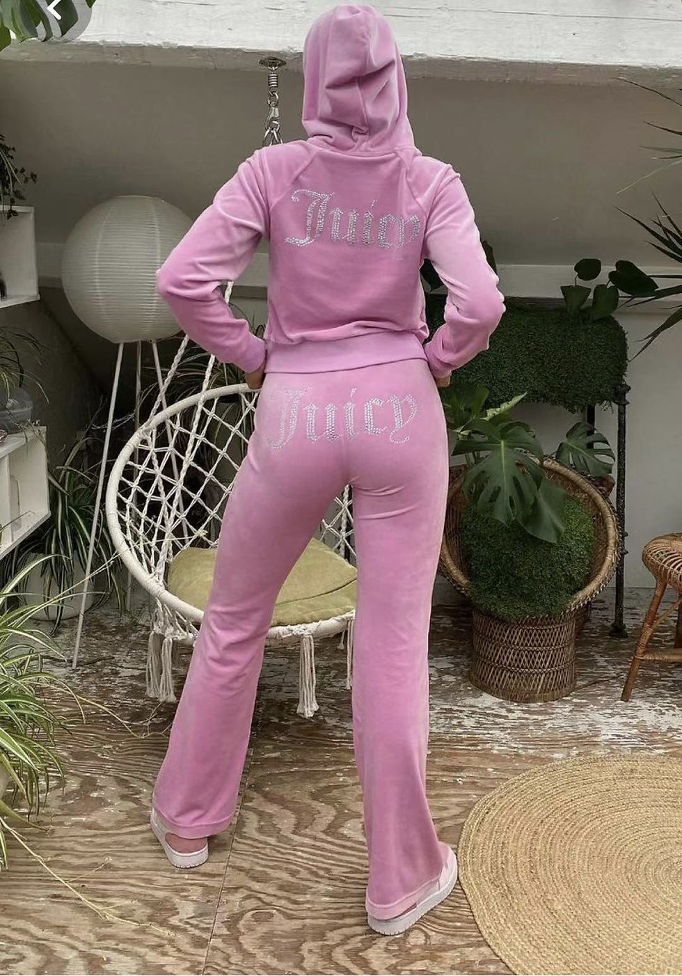 Miniatura: Conjunto Feminino Y2K 2 Peças – Jaqueta com Capuz + Calça Jogger Confortáve