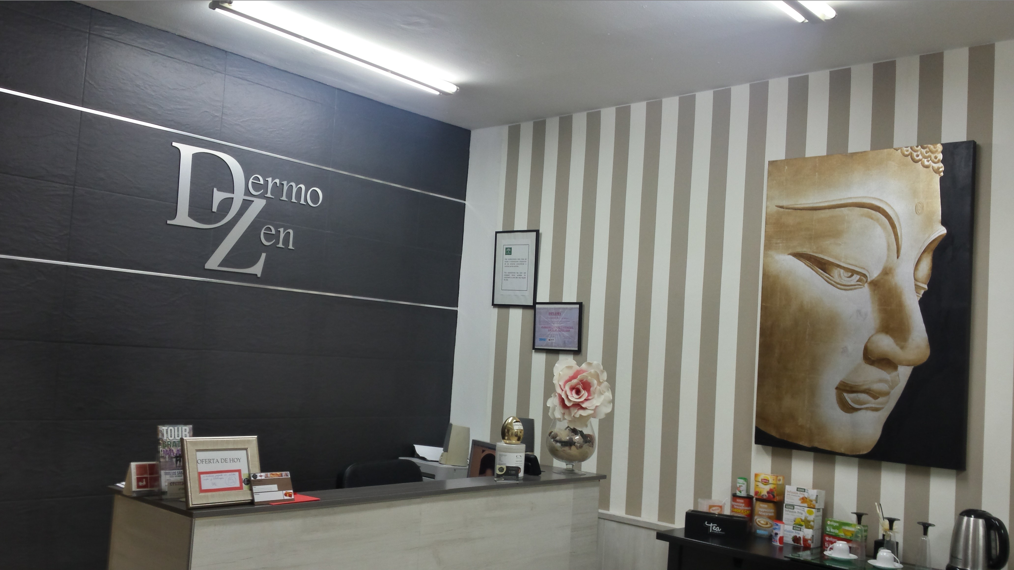 Recepción con amenities.