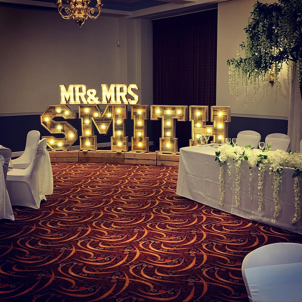 Light Up Letter Hire