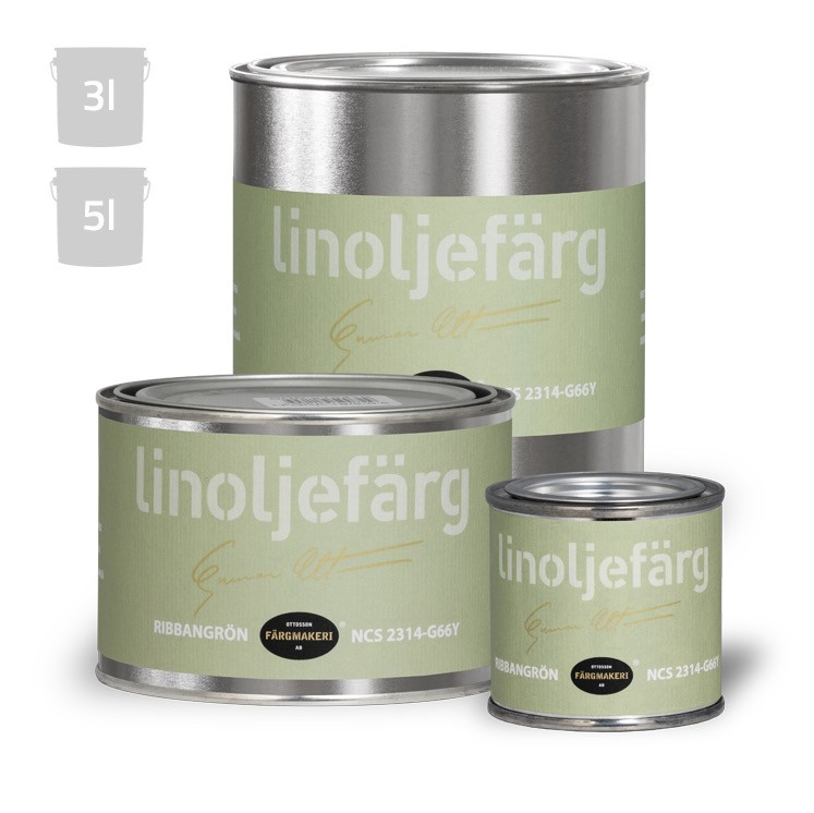 Linseed paint Ribban Green