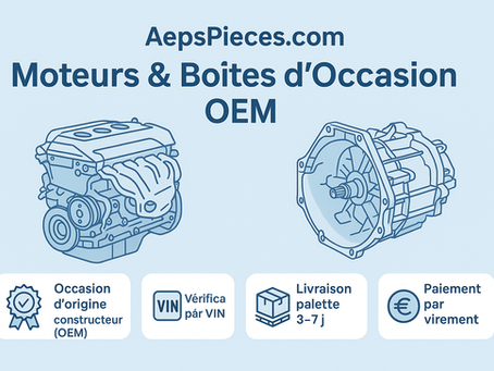 AepsPieces.com : moteurs et boîtes de vitesses testés — livraison rapide, conseils experts