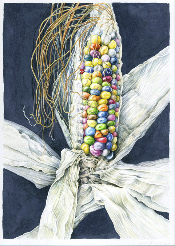 Glass gem corn