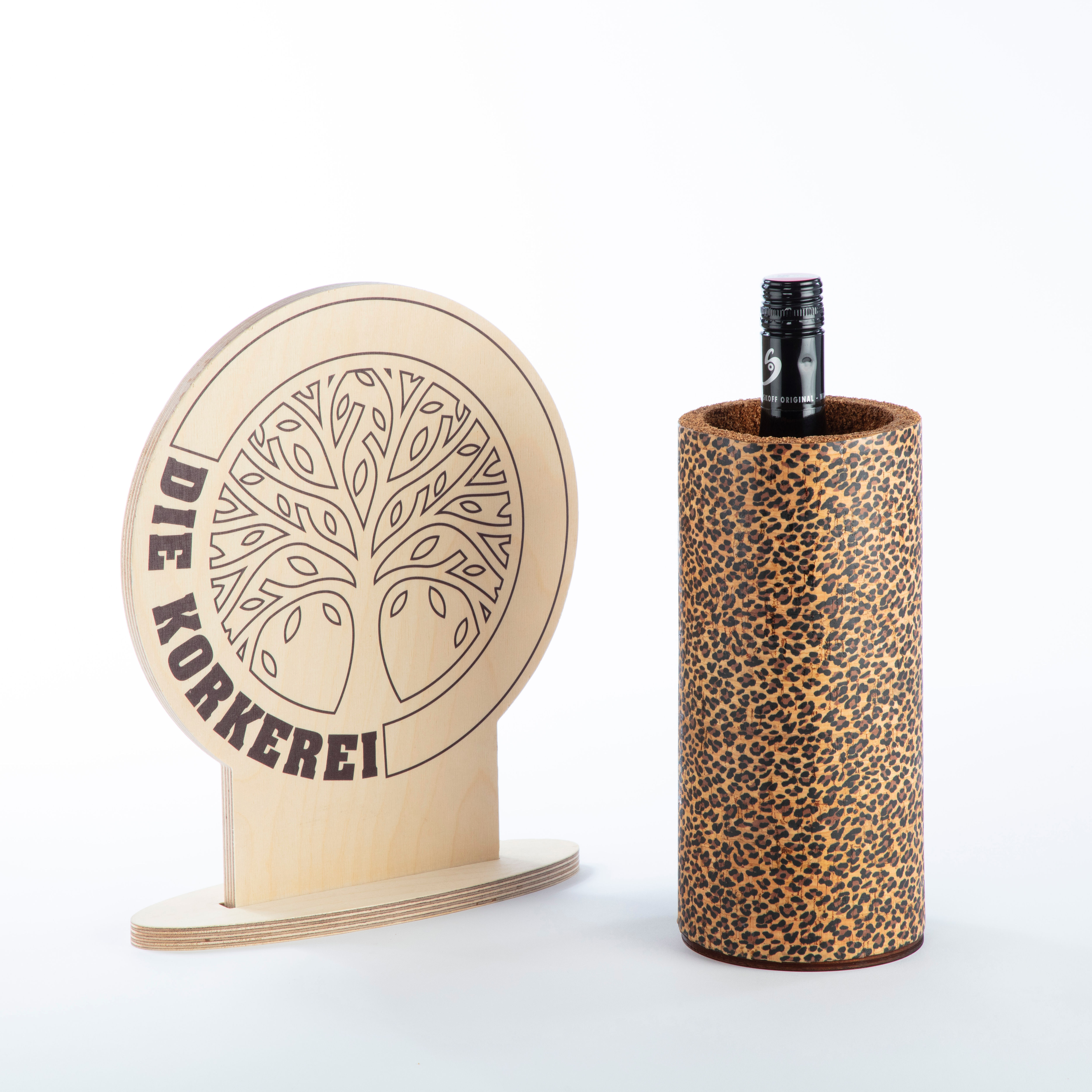 Sekt-/Weinkühler Korkstoff Leo