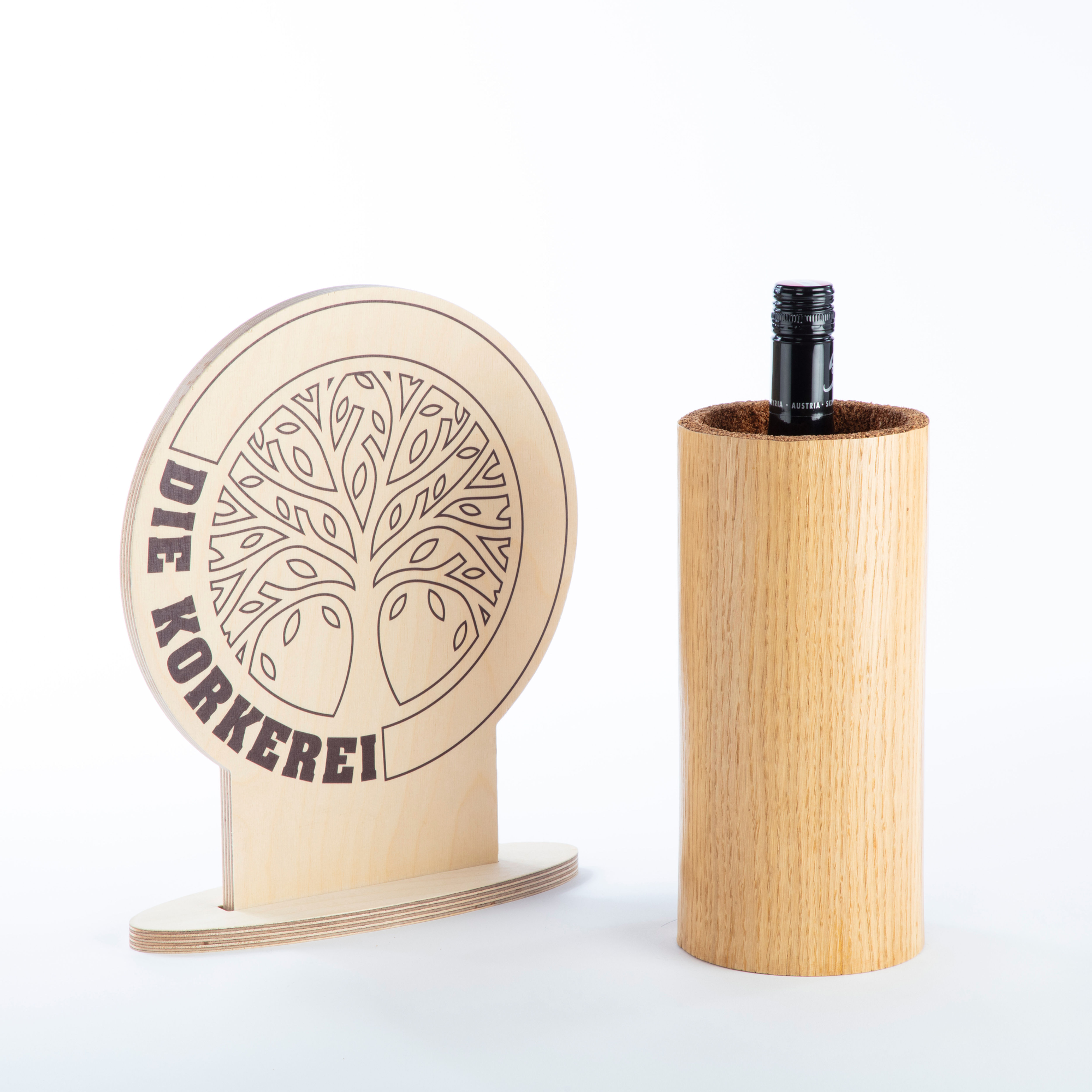 Sekt/Weinkühler Eichenfurniere