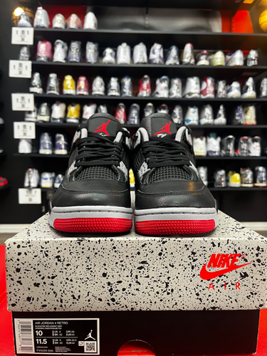 jordan 4 bred crease
