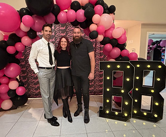 Devil of Dublin cover model Jered Sternaman, author BB Easton, and narrator Eric Nolan