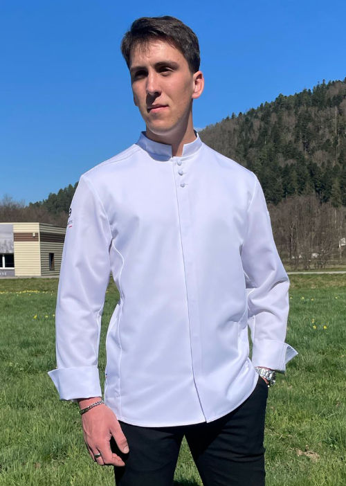 Veste de Cuisine AZAEL Homme blanche