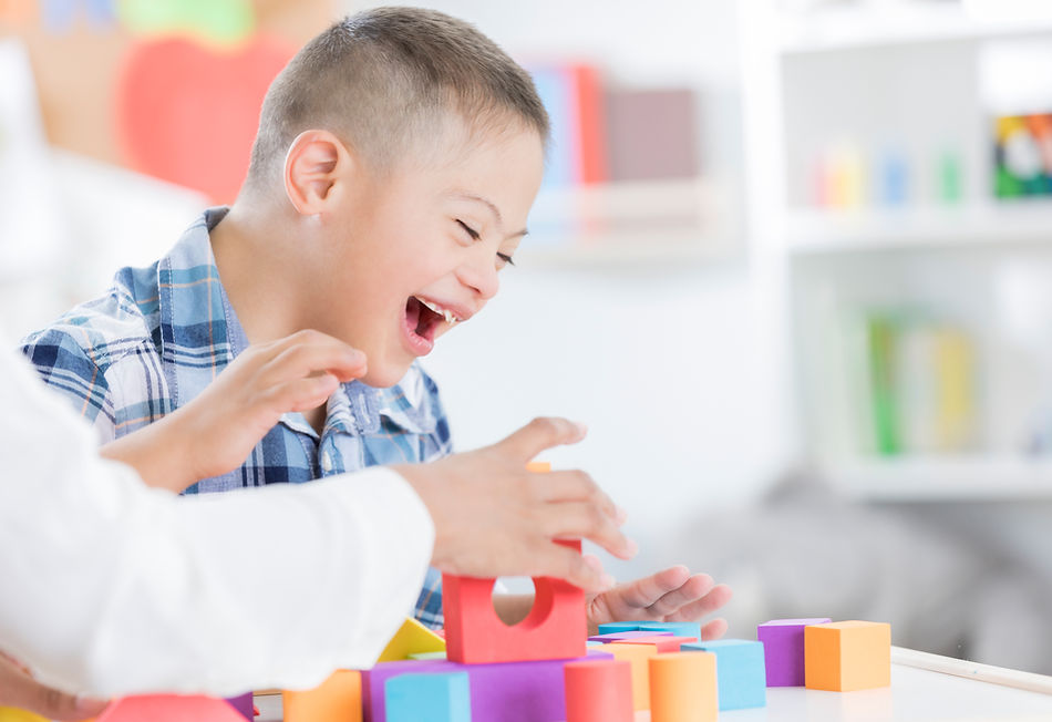 Pediatric speech therapy session