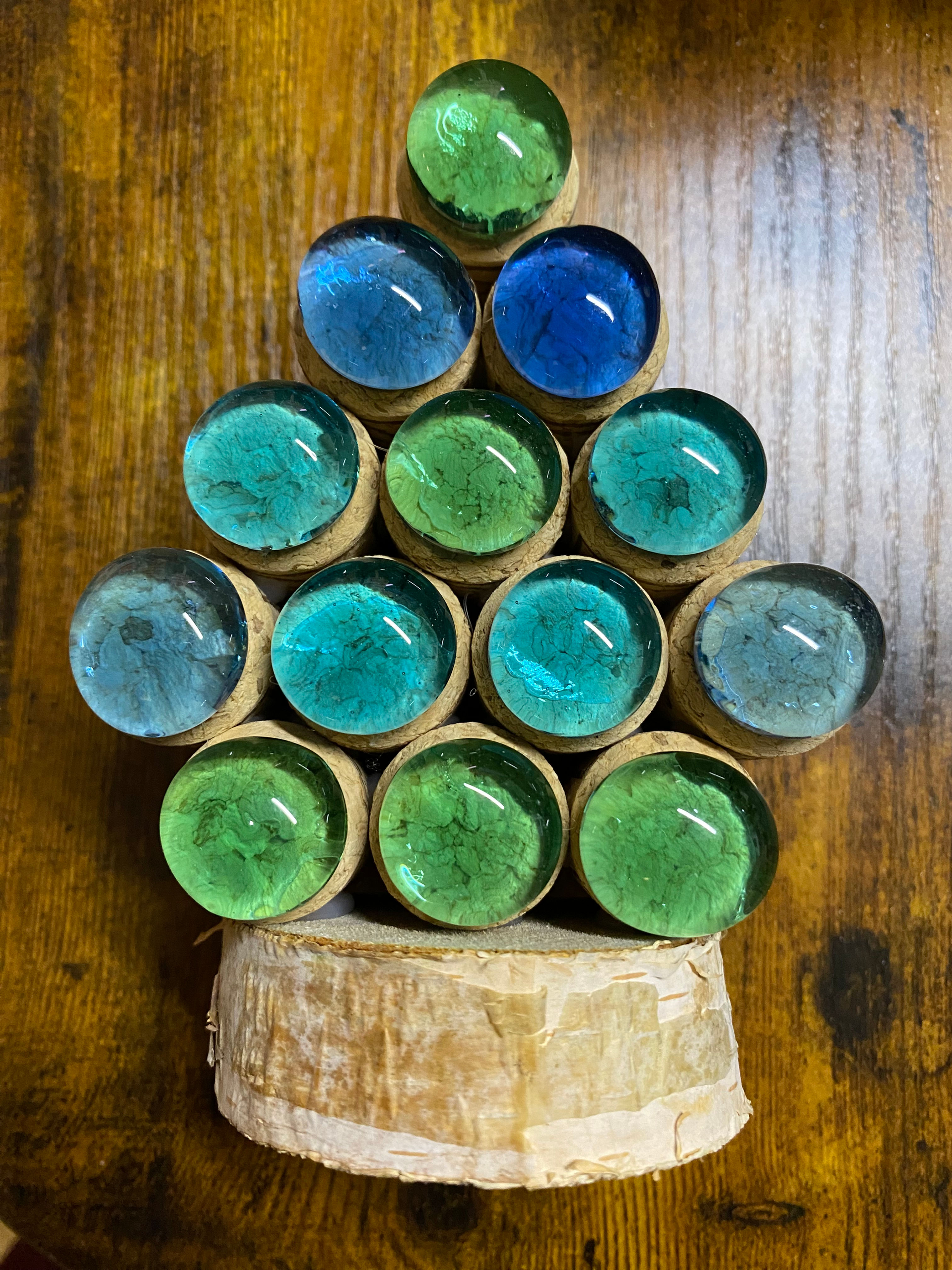 Cork Christmas Tree Ornament